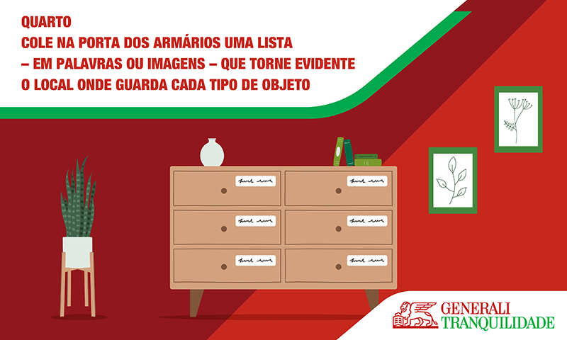 Infografia com conselhos para um quarto seguro