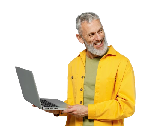 homem ao computador homem ao computador