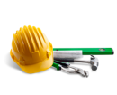 capacete amarelo e ferramentas capacete amarelo e ferramentas